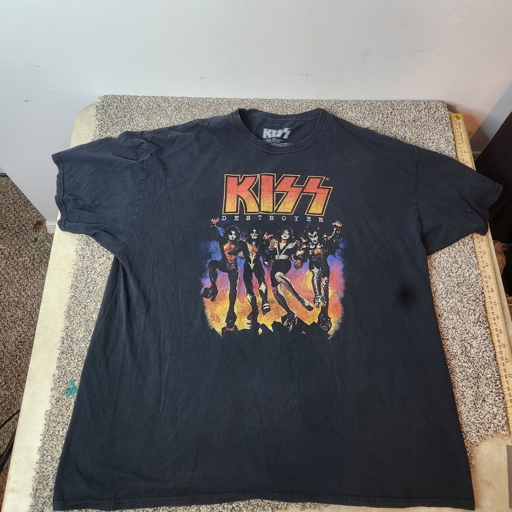 KISS Destroyer Graphic T-Shirt‎ Men's Size 2 XL